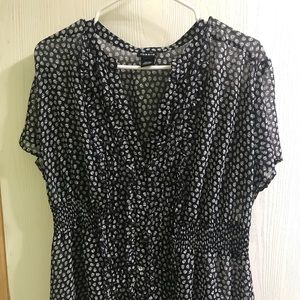 Sheer Torrid shirt with skull eyed hearts!